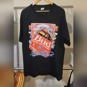 Vintage Bill Elliott Budweiser King Of Beers Shirt